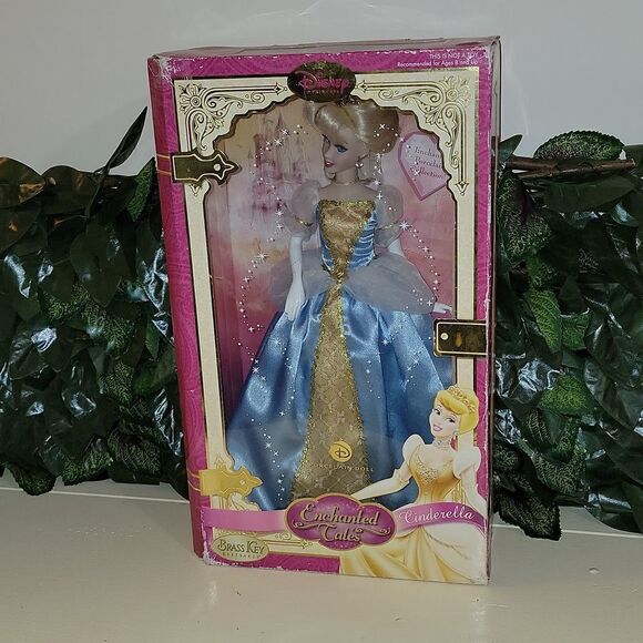 Disney Princess Enchanted Tales 2007 Brass Key Porcelain Doll New Cinderella 16" - Picture 1 of 9
